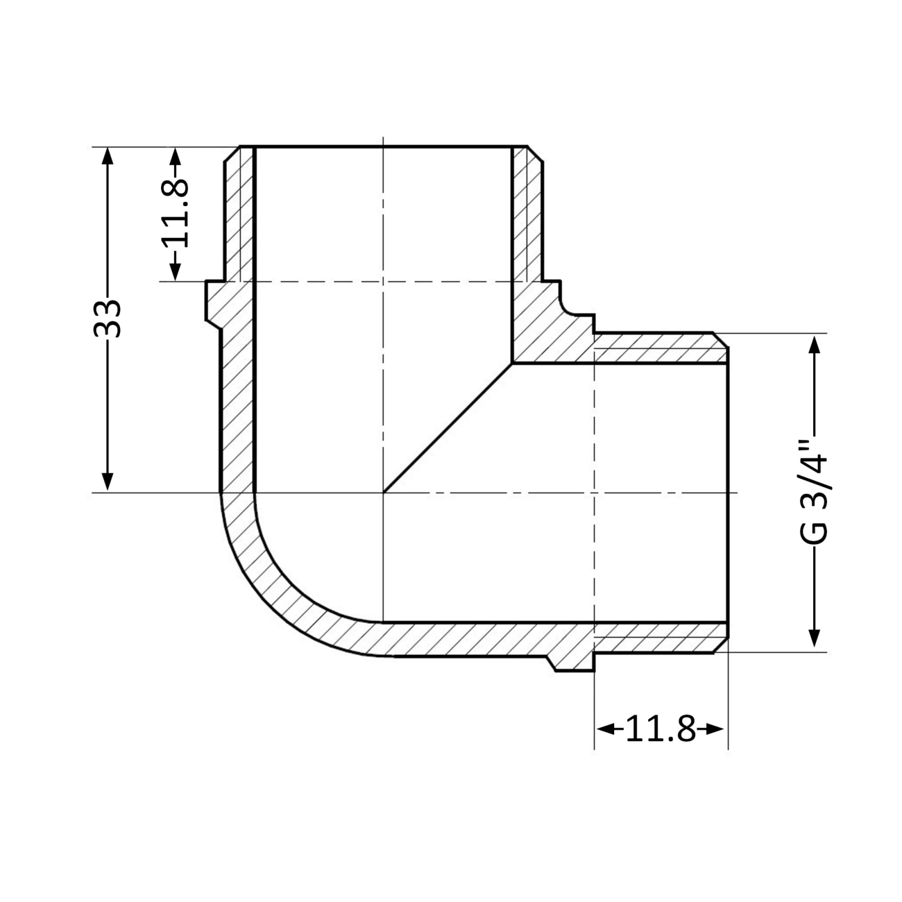 Кут SD Plus 3/4" ЗР SD41920 Фото - 1