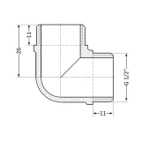 Кут SD Plus 1/2" ЗР SD41915 Фото - 1