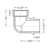 Кут SD Plus 1/2" ВЗ SD42015 Фото - 1