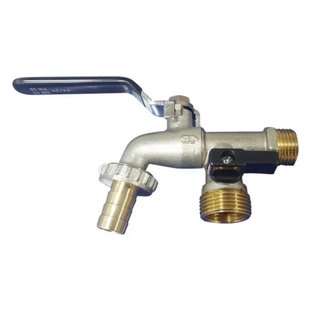 Кран поливочный SD Plus 1/2" ЗР 2 выхода SD141W15
