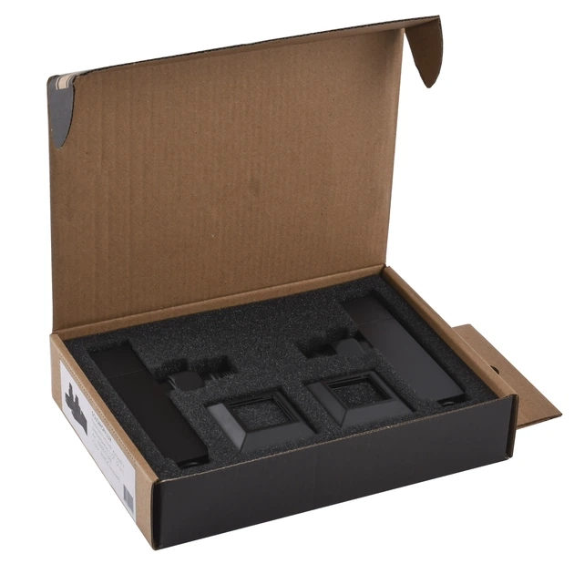 Набор кран полуоборотный угловой с американкой SOLOMON LUX 1/2″ CUBE BLACK 8888 Фото - 6