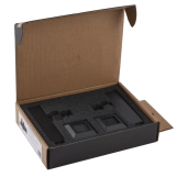 Набор кран полуоборотный угловой с американкой SOLOMON LUX 1/2″ CUBE BLACK 8888 Фото - 6