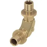 Уголок соединительный закругленный 90° TECEflex, 16 x 16 бронза