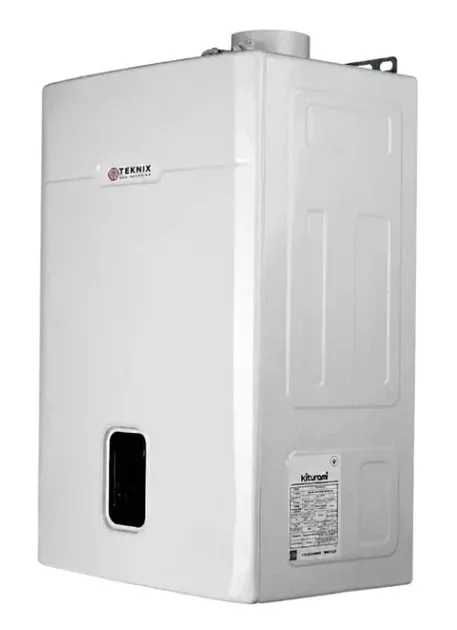 Конденсаційний газовий двуконтурний котел Teknix EnerGREEN-24 кВт з трубою Фото - 1