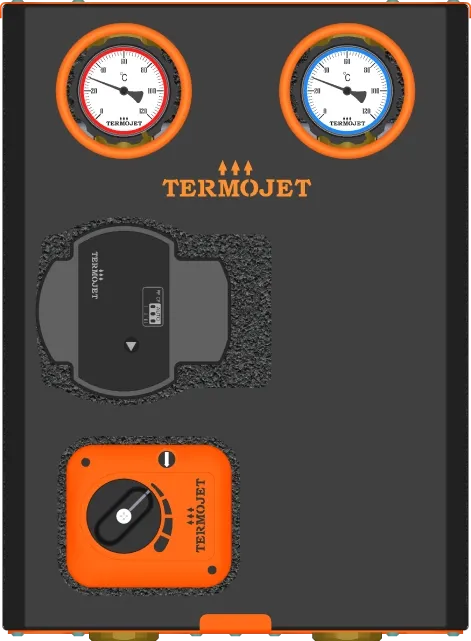 Насосна группа Termojet НГ-48л зі змішувачем, без насоса, під насос базою 130мм, DN 25 (84320480) Фото - 2
