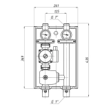 Насосная группа Termojet НГ-48л со смесителем, без насоса, под насос базой 130мм, DN 25 (84320480) Фото - 4