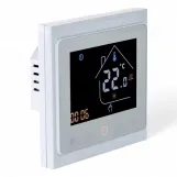 Термостат з WiFi управлінням Tervix Pro Line для водяної/електричної теплої підлоги, датчик 3 м., білий (114141)