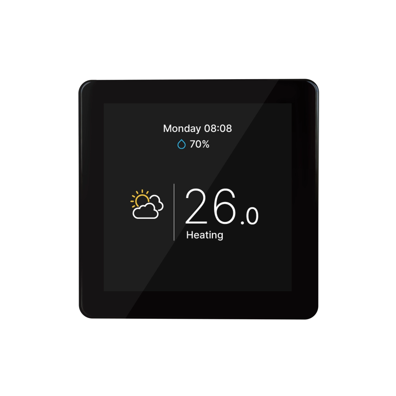 Комнатный сенсорный термостат с WiFi управлением Tervix Pro Line WiFi TouchScreen Thermostat (пол), черный (114150t) Фото - 2
