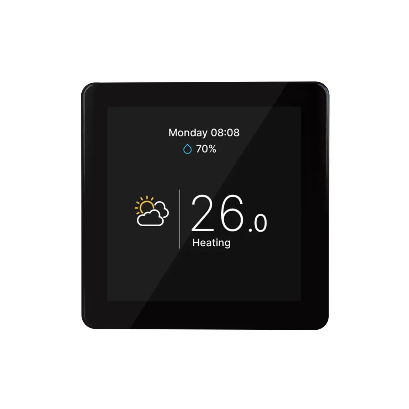Кімнатний сенсорний термостат з WiFi управлінням Tervix Pro Line WiFi TouchScreen Thermostat (підлога), чорний (114150t) Фото - 2