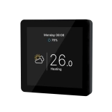Комнатный сенсорный термостат с WiFi управлением Tervix Pro Line WiFi TouchScreen Thermostat (пол), черный (114150t) Фото - 1