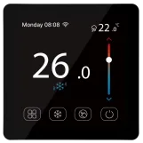 Кімнатний сенсорний термостат з WiFi управлінням Tervix Pro Line WiFi TouchScreen Thermostat (підлога), чорний (114150t)
