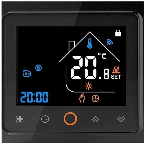 Термостат для газового/електричного котла з WiFi керуванням Tervix Pro Line чорний (114340)