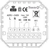 Термостат для газового/електричного котла з WiFi керуванням Tervix Pro Line чорний (114340) Фото - 2