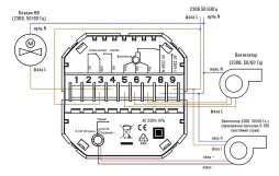 Термостат для фанкойлу з WiFi керуванням Tervix WiFi Fancoil Thermostat (на 2 труби) 0-10В (114541) Фото - 2