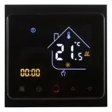 Термостат с ZigBee управлением Tervix Pro Line для водяного/электрического теплого пола, черный (117140)