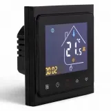Термостат с ZigBee управлением Tervix Pro Line для водяного/электрического теплого пола, черный (117140) Фото - 1