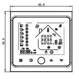 Термостат з ZigBee керуванням Tervix Pro Line для електричної та водяної теплої підлоги (117141) Фото - 1