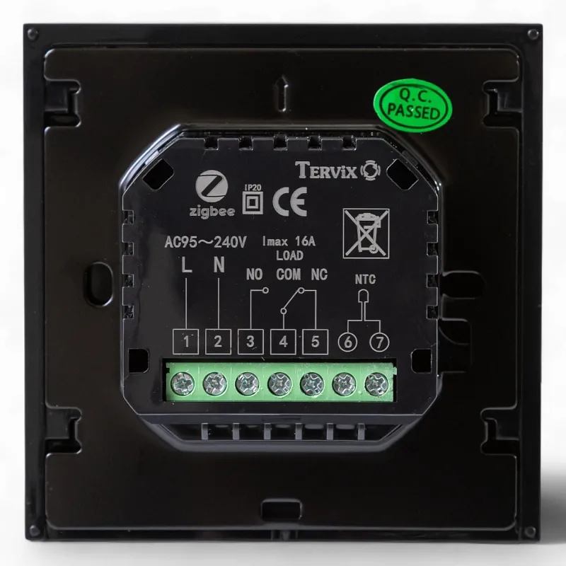 Термостат с ZigBee управлением Tervix Pro Line для газового/электрического котла, черный (117330) Фото - 3
