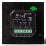 Термостат з ZigBee управлінням Tervix Pro Line для газового/електричного котла, чорний (117330) Фото - 3