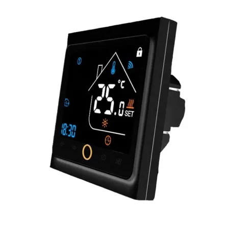 Термостат с ZigBee управлением Tervix Pro Line для газового/электрического котла, черный (117330)