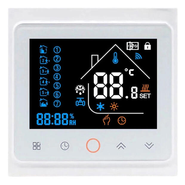 Термостат з ZigBee керуванням Tervix Pro Line для газового та електричного котла білий (117341)