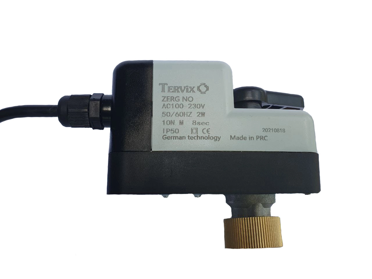 Двоходовий кульовий клапан н/в 11/4" DN32 з самозворотним електроприводом Tervix Pro Line ZERG (205142) Фото - 1