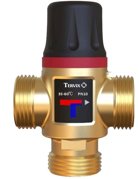 Термостатический смесительный клапан Tervix Pro Line TMV, G1" диапазон темп. 30-70C, Kvs 2,5 (312234)