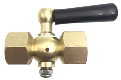 Триходовий запірний кран для манометра (муфта-муфта) Tervix Pro Line M2 Valve PN 16, 1/2"х1/2" (332112)