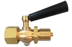 Трехходовой запорный кран для манометра (муфта-штуцер) Tervix Pro Line M1 Valve PN 16, 1/2 "х1/2" (333212)