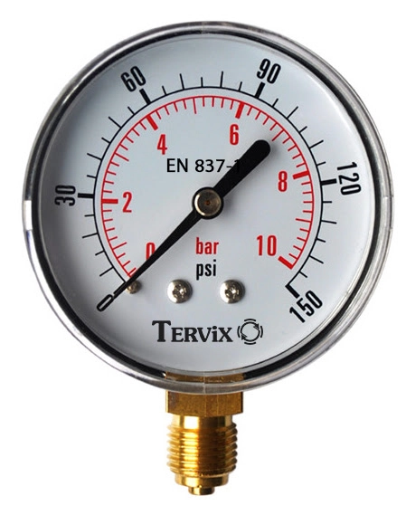 Манометр Tervix Pro Line 63 0-10 бар 1/4" акс.(355613)