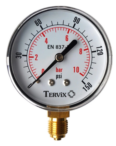 Манометр Tervix Pro Line 63 0-6 бар 1/4" акс. (355612)