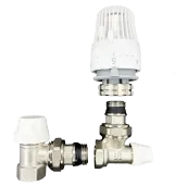 Комплект для подключения радиатора с термоголовкой (прямой) Tervix Pro Line Radiator Set 1 (371112)