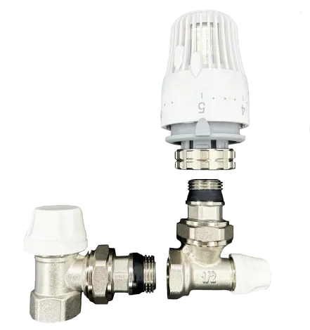  Комплект для підключення радіатора з термоголовкою (прямий) Tervix Pro Line Radiator Set 1 (371112)