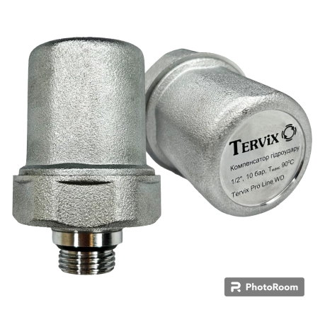 Компенсатор гидроудара 1/2", 10 бар, латунь, Tervix Pro Line WD (384012)