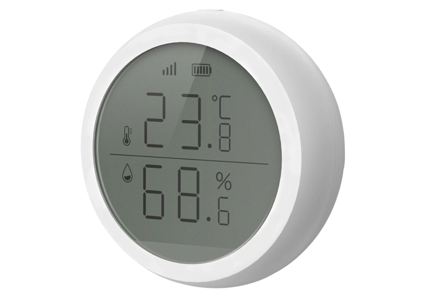 Бездротовий датчик температури та вологості з екраном Tervix Pro Line ZigBee T&H (412041)