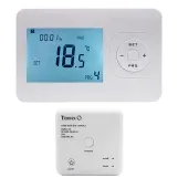 Комплект бездротового керування опаленням ZigBee: бездротовий термостат + реле (сухий контакт) (493061)