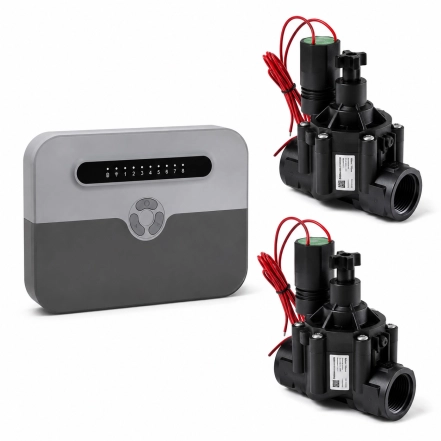 Комплект для автоматичного поливу Tervix WiFi (контроллер + 2 клапана DN40) (499424)