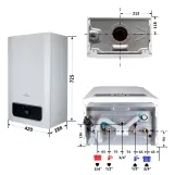 Котел газовий Thermo Alliance EWA 24 кВт двухконтурний, конденсаційний Фото - 1