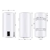Водонагреватель электрический Thermo Alliance 50 л SLIM вертикальный, сухой ТЭН 2,0 кВт (D50V20J(D)1-K) Фото - 1
