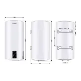 Водонагрівач електричний Thermo Alliance 80 л SLIM вертикальний, сухий ТЕН 2,0 кВт (D80V20J(D)2-K) Фото - 1