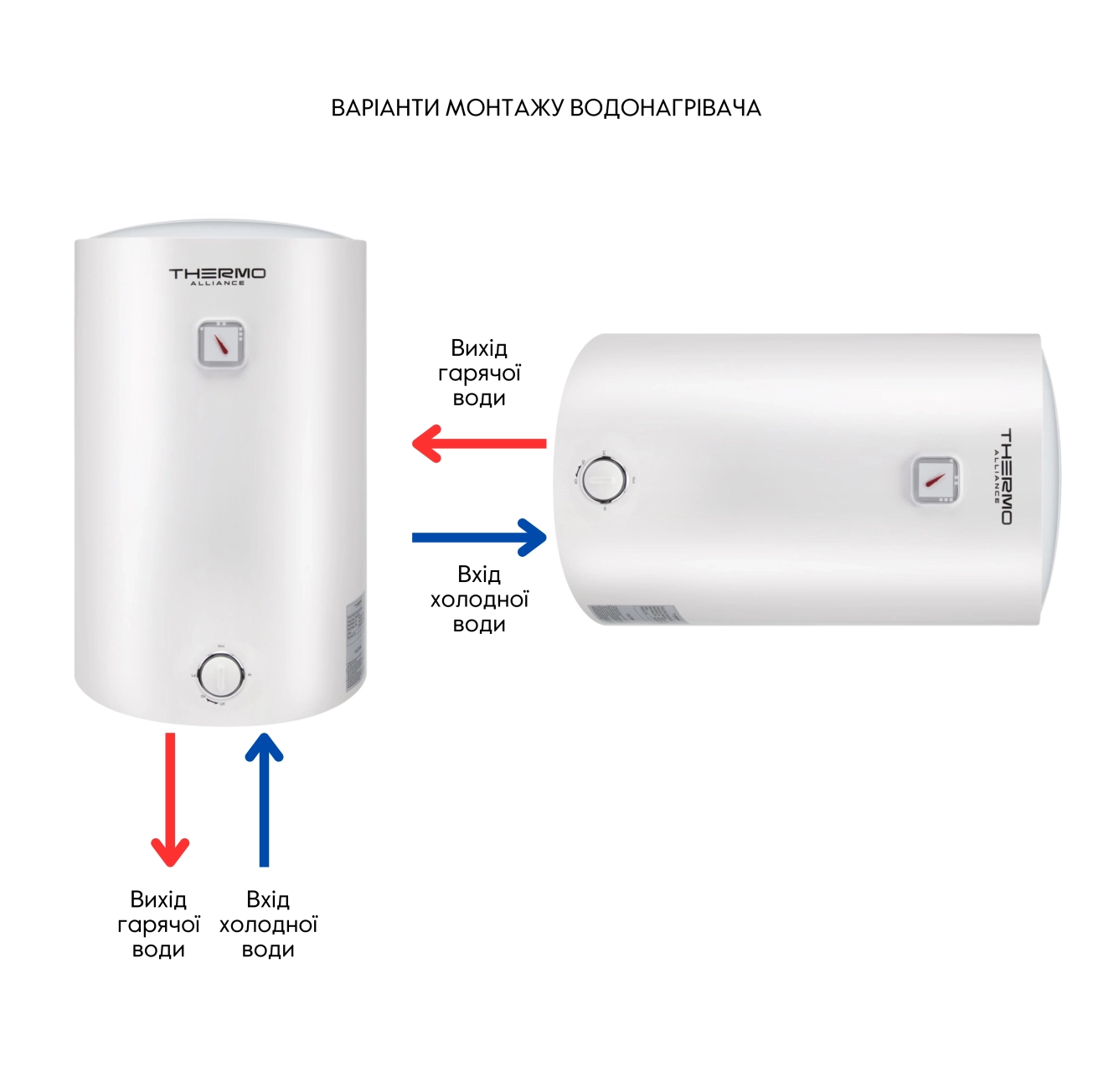 Водонагреватель электрический Thermo Alliance 80 л универсальный, мокрый ТЭН 1,5 кВт (D80VH15Q3) Фото - 4