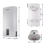 Водонагреватель электрический Thermo Alliance 100 л плоский вертикальный, мокрый ТЭН 2 кВт (0,8+1,2) (DT100V20GPD2) Фото - 1