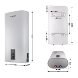 Водонагрівач електричний Thermo Alliance 100 л  плоский вертикальний, сухий ТЕН 2 кВт (0,8+1,2) (DT100V20G(PD)/2) Фото - 1
