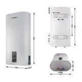 Водонагреватель электрический Thermo Alliance 80 л плоский вертикальный, сухой ТЭН 2 кВт (0,8+1,2) (DT80V20G(PD)-D/2) Фото - 1