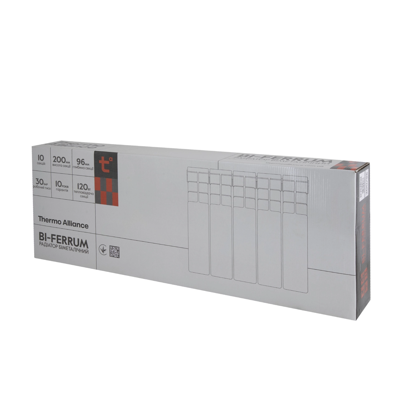 Радіатор біметалічний Thermo Alliance Bi-Ferrum 200/96 0,81 кг Фото - 8