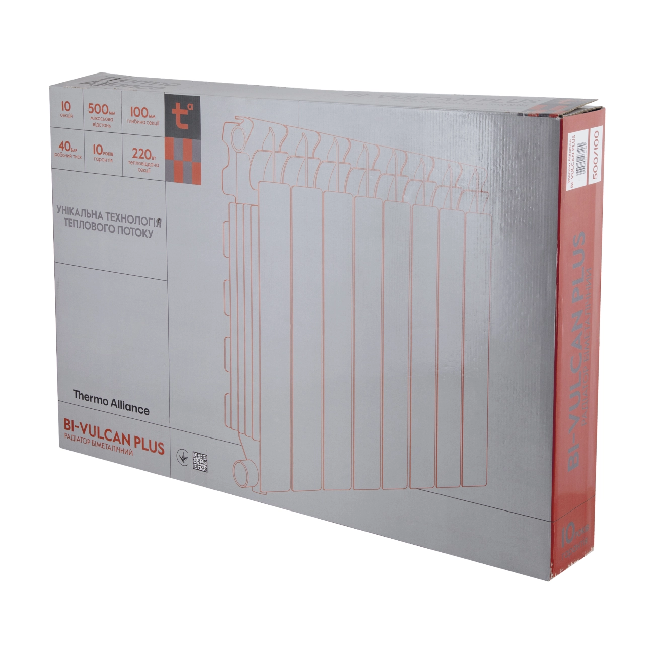 Радіатор біметалічний Thermo Alliance Bi-Vulcan PLUS 500/100 1,8 кг Фото - 8