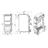 Котел твердотопливный стальной Thermo Alliance Ferrum Plus V 4.0 FSF+ 26 Фото - 7