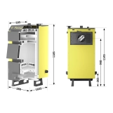 Котел твердопаливний сталевий Thermo Alliance Ferrum W V 5.0 FW 18 Фото - 1