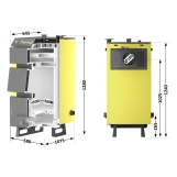 Котел твердопаливний сталевий Thermo Alliance Ferrum W V 5.0 FW 26 Фото - 1