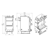Котел твердопаливний сталевий Thermo Alliance Ferrum W V 5.0 FW 26 Фото - 8